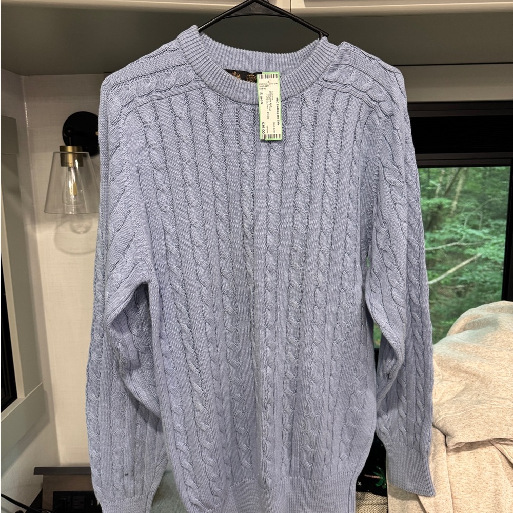 Barbour Men's Crewneck Sweater - Soft Blue